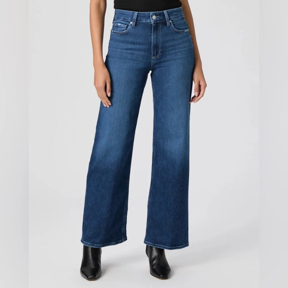 Paige Anessa 31" Wide Leg Jean Dresden - Picture 1 of 7